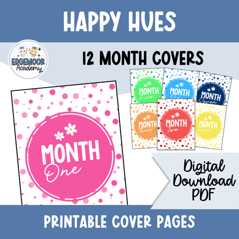 Happy Hues – Binder and Case Covers