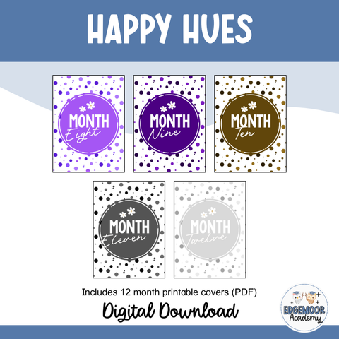 Happy Hues – Binder and Case Covers