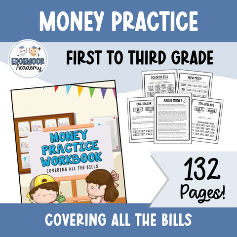 Money Practice Workbook: Covering All the Bills