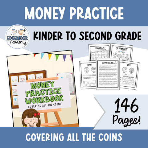 Money Practice Workbook: Covering All the Coins