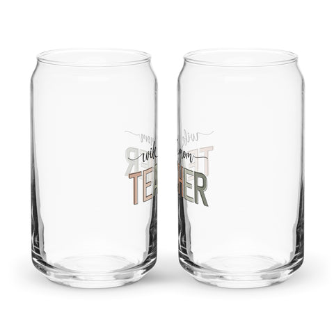Wife Mom Teacher Libbey Can Glass