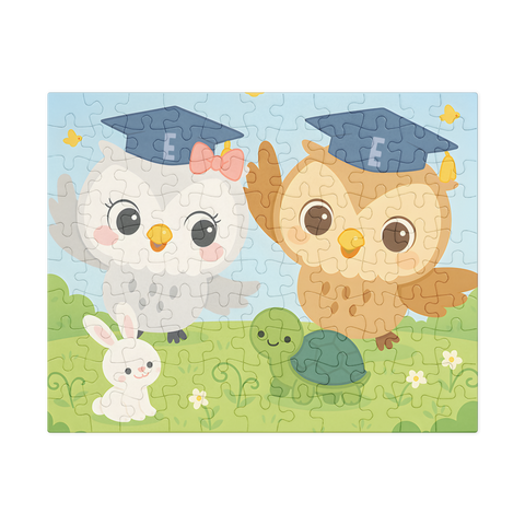 Edwin & Sophia and Friends Puzzle Jigsaw Puzzle With Tin