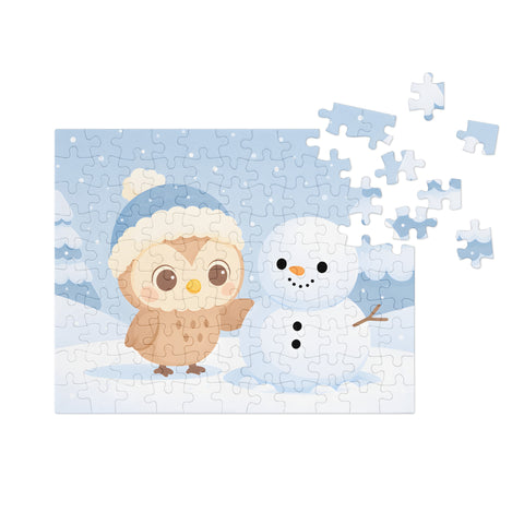 Edwin’s Snowman Surprise Jigsaw Puzzle With Tin