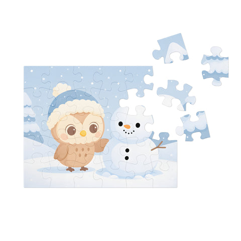 Edwin’s Snowman Surprise Jigsaw Puzzle With Tin
